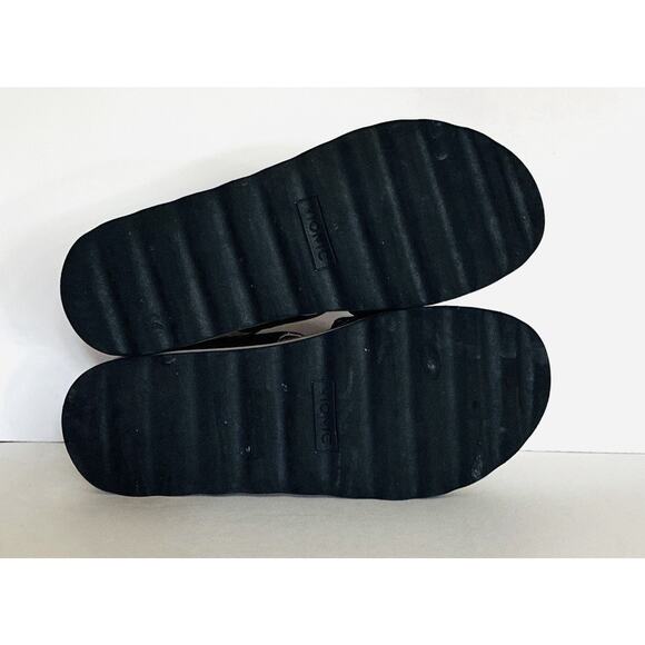 Wmns Vionic Brielle Ray Snakeskin Hook & Loop Sz 8 Black White Strappy Platform - Picture 7 of 8